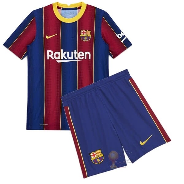 Calcio Maglie Home Conjunto De Bambino Barcellona 2020 2021 Blu Rosso