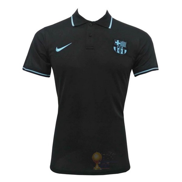 Calcio Maglie Polo Barcellona 2019 2020 Nero