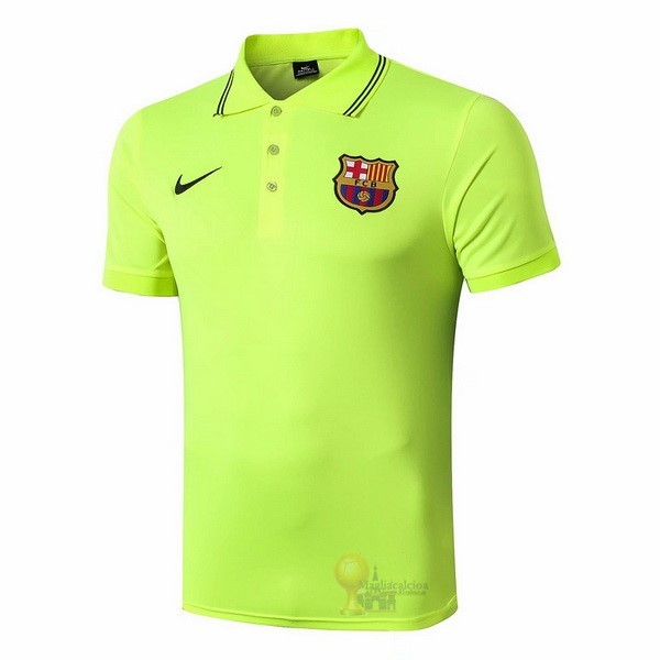 Calcio Maglie Polo Barcellona 2019 2020 Verde