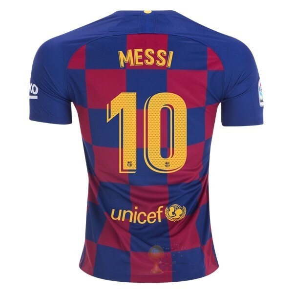 Calcio Maglie NO.10 Messi Home Maglia Barcellona 2019 2020 Blu Rosso
