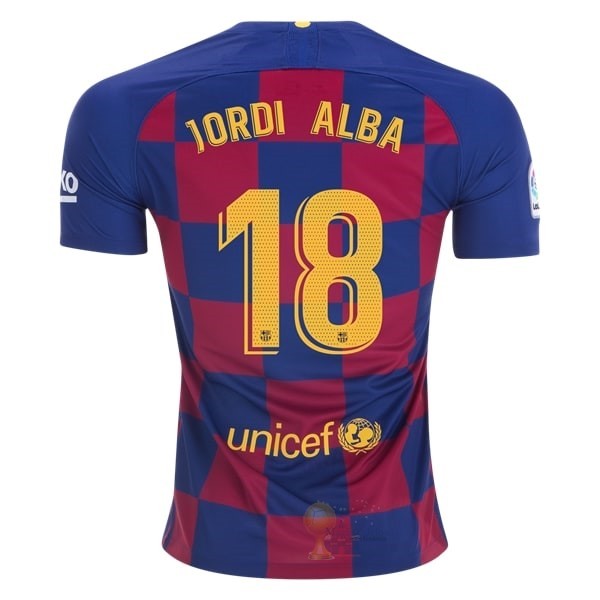 Calcio Maglie NO.18 Jorodi Alba Home Maglia Barcellona 2019 2020 Blu Rosso