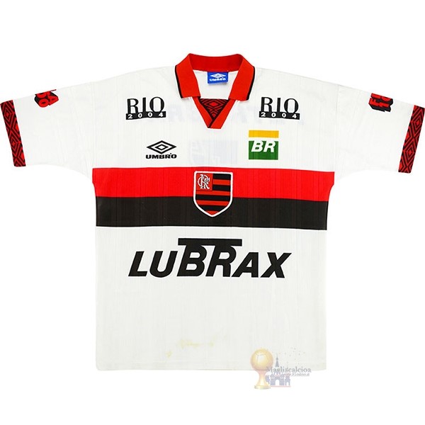 Calcio Maglie Away Maglia Flamengo Stile rétro 1995 1996 Bianco
