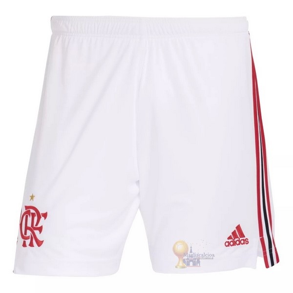 Calcio Maglie Home Pantaloni Flamengo 2021 2022 Bianco