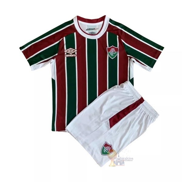 Calcio Maglie Home Conjunto De Bambino Fluminense 2021 2022 Rosso Verde