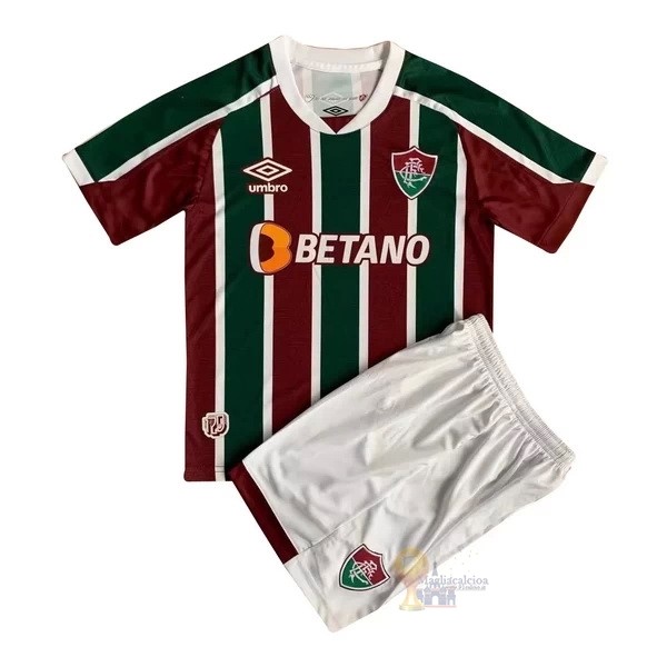 Calcio Maglie Home Conjunto De Bambino Fluminense 2022 2023 Rosso Verde