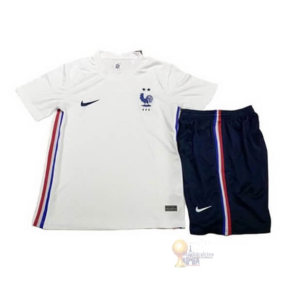 Calcio Maglie Away Set Completo Bambino Francia 2020 Bianco