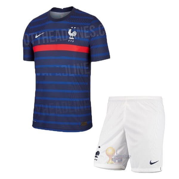 Calcio Maglie Home Set Completo Bambino Francia 2020 Blu