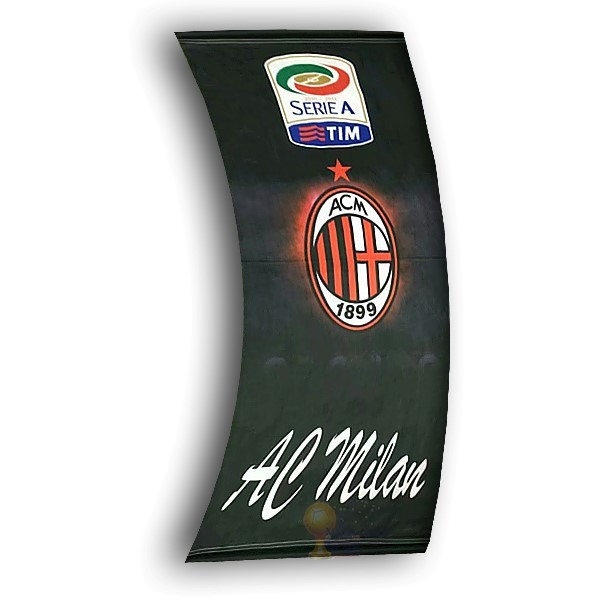 Calcio Maglie Calcio Bandiera de AC Milan Nero