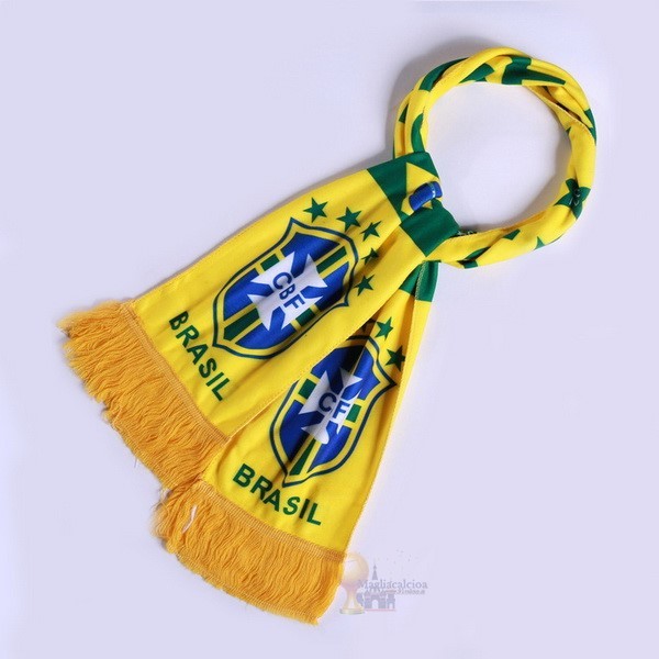 Calcio Maglie Sciarpa Calcio Brasile Knit Giallo