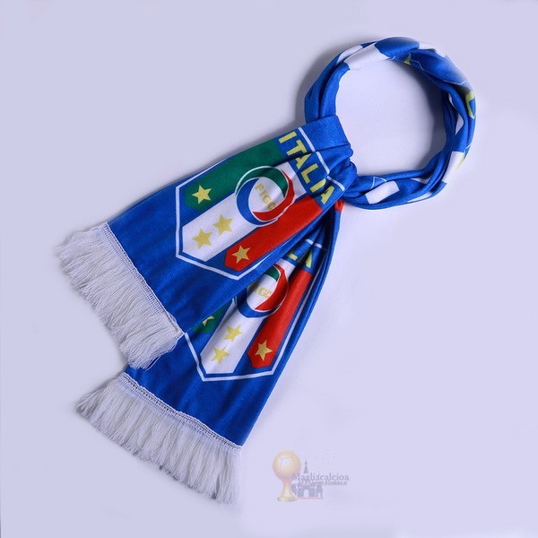 Calcio Maglie Sciarpa Calcio Italia Knit Blu Bianco