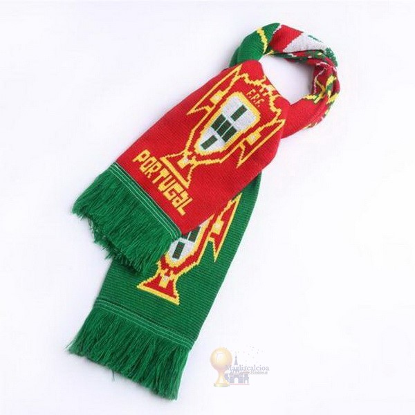 Calcio Maglie Sciarpa Calcio POrotugal Knit Verde Rosso