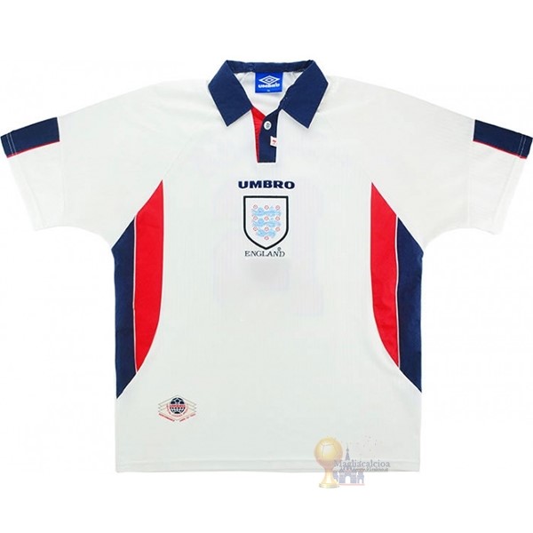 Calcio Maglie Home Maglia Inghilterra Stile rétro 1998 Bianco