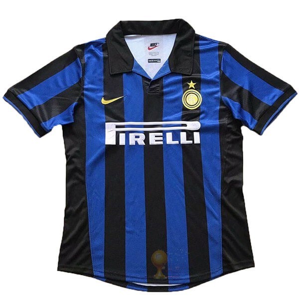 Calcio Maglie Home Maglia Inter Milán Retro 98 99 Blu