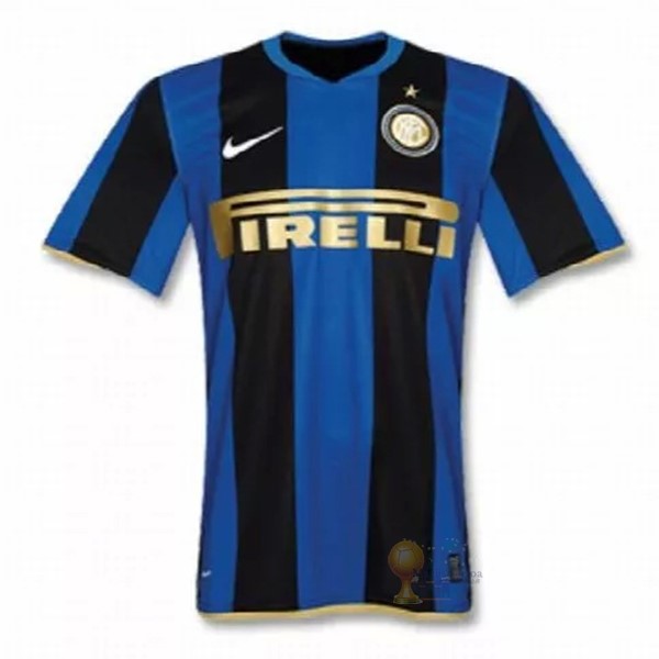 Calcio Maglie Home Maglia Inter Milán Stile rétro 2008 2009 Blu