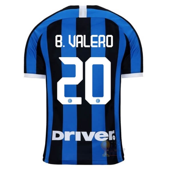 Calcio Maglie NO.20 B.Valero Home Maglia Inter Milán 2019 2020 Blu