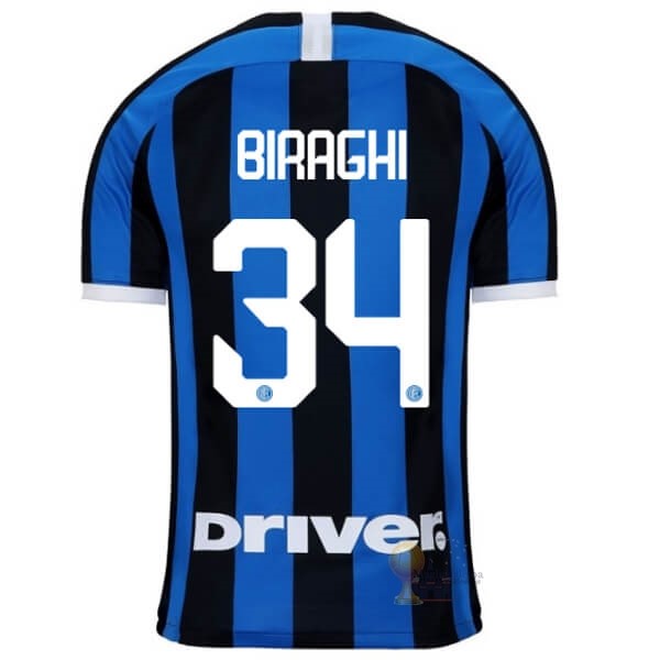 Calcio Maglie NO.34 Biraghi Home Maglia Inter Milán 2019 2020 Blu