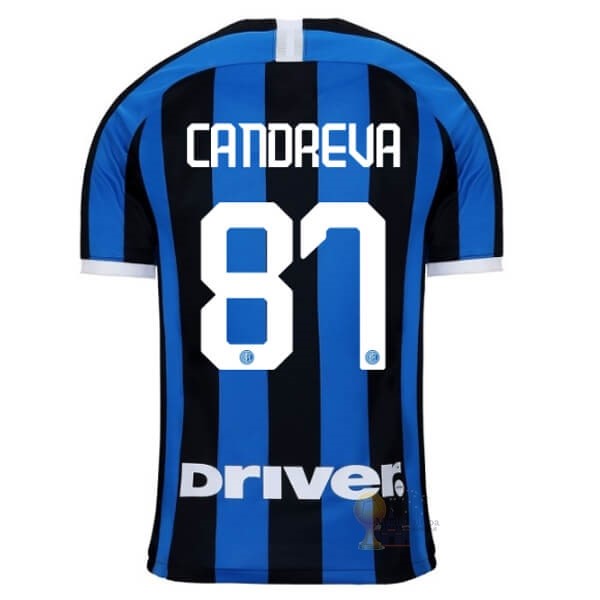 Calcio Maglie NO.87 Candreva Home Maglia Inter Milán 2019 2020 Blu