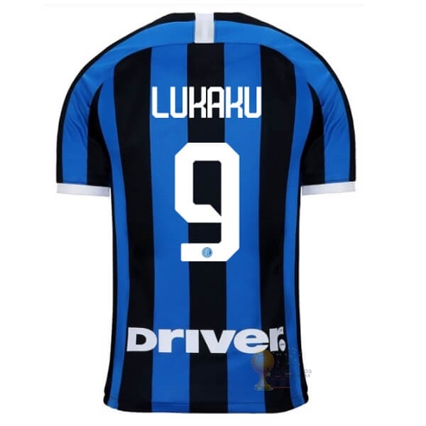 Calcio Maglie NO.9 Lukaku Home Maglia Inter Milán 2019 2020 Blu