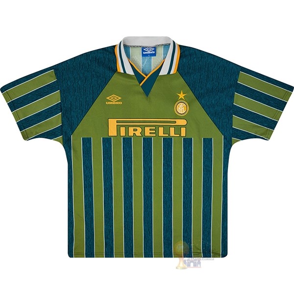 Calcio Maglie Terza Maglia Inter Milán Stile rétro 1995 1996 Verde