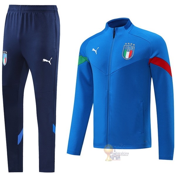 Calcio Maglie Giacca Italia 2022 Blu