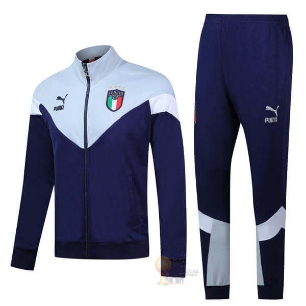 Calcio Maglie Tuta Presentazione Italia 2020 Blu