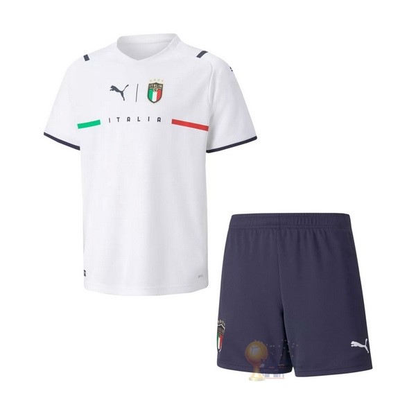 Calcio Maglie Away Conjunto De Bambino Italia 2021 Bianco