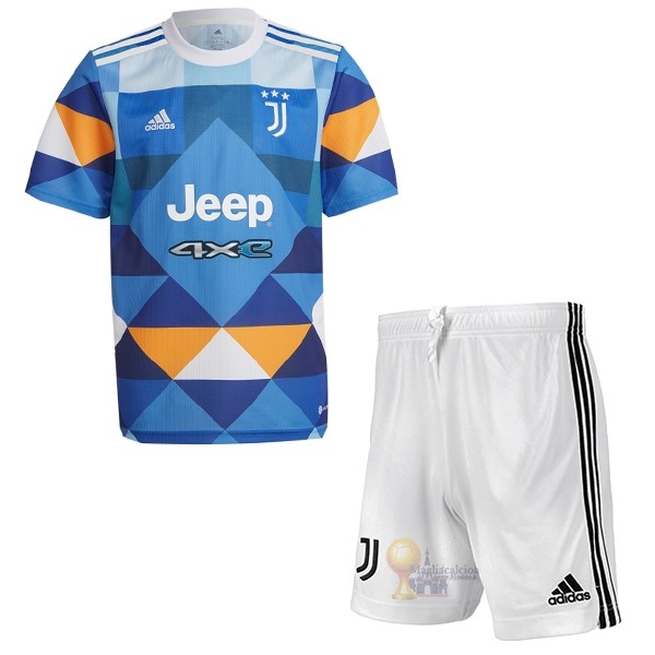 Calcio Maglie Fourth Conjunto De Bambino Juventus 2021 2022 Blu