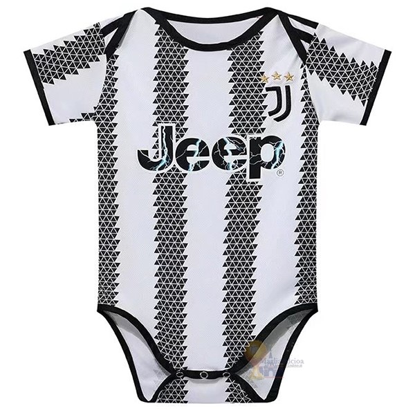 Calcio Maglie Home Tutine Bambino Juventus 2022 2023 Bianco Nero