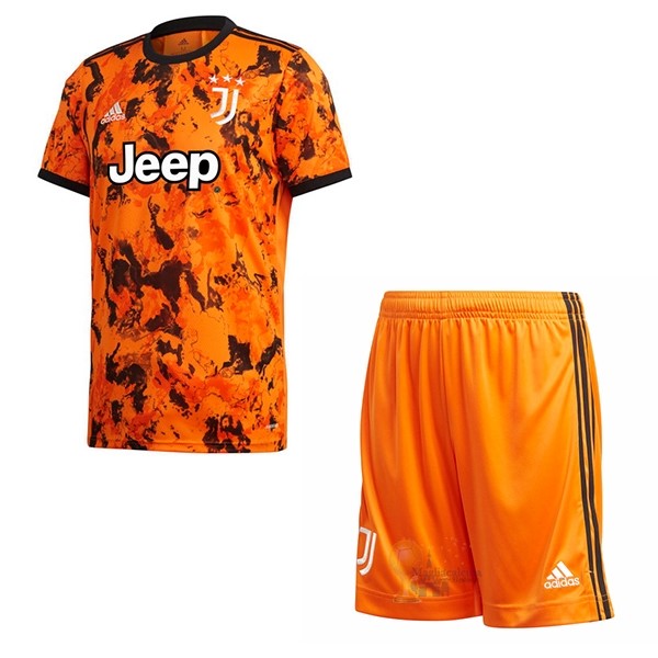 Calcio Maglie Terza Conjunto De Bambino Juventus 2020 2021 Arancione