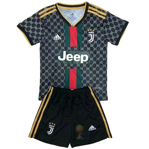 Calcio Maglie speciale Conjunto De Bambino Juventus 2019 2020 Grigio Nero