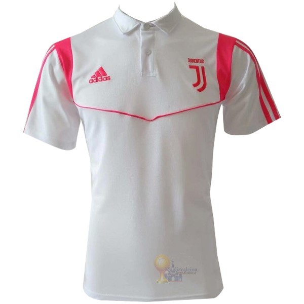 Calcio Maglie Polo Juventus 2019 2020 Bianco Rosa