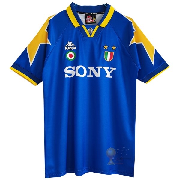 Calcio Maglie Away Maglia Juventus Stile rétro 1995 1996 Blu