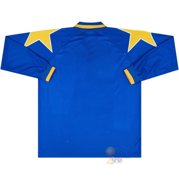 Calcio Maglie Away Manica lunga Juventus Stile rétro 1995 1996 Blu