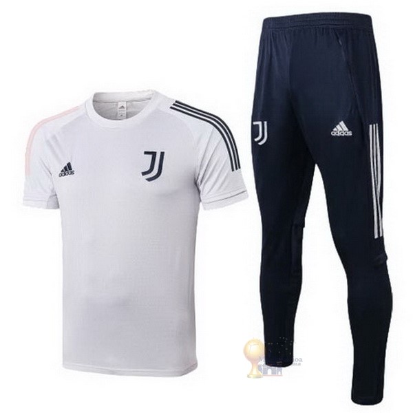 Calcio Maglie Formazione Set Completo Juventus 2020 2021 Bianco Blu