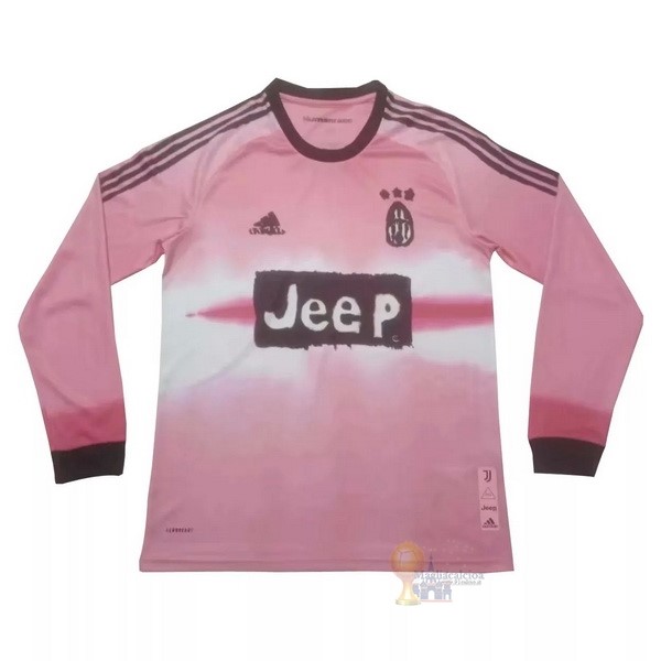 Calcio Maglie Human Race Manga Larga Juventus 2020 2021 Rosa