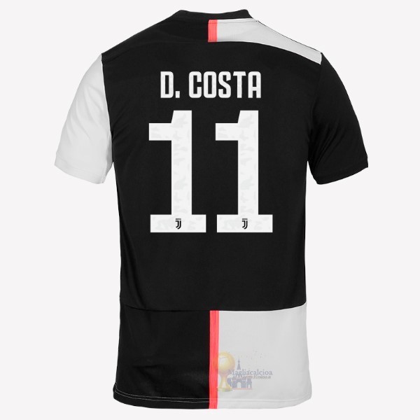 Calcio Maglie NO.11 D.Costa Home Maglia Juventus 2019 2020 Bianco Nero