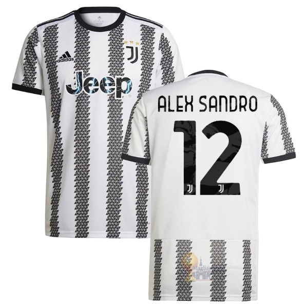 Calcio Maglie NO.12 Alex Sangro Home Maglia Juventus 2022 2023 Bianco Nero