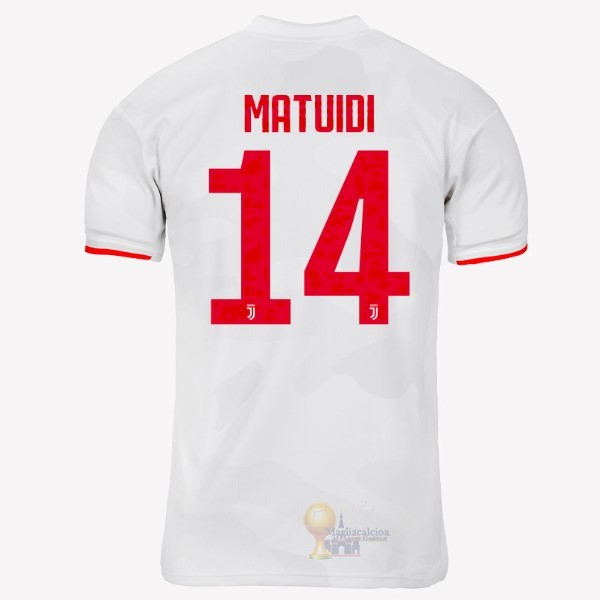 Calcio Maglie NO.14 Matuidi Away Maglia Juventus 2019 2020 Grigio Bianco
