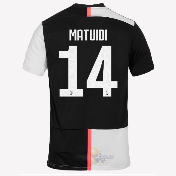 Calcio Maglie NO.14 Matuidi Home Maglia Juventus 2019 2020 Bianco Nero