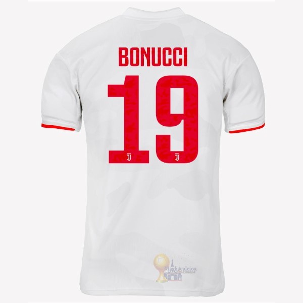 Calcio Maglie NO.19 Bonucci Away Maglia Juventus 2019 2020 Grigio Bianco
