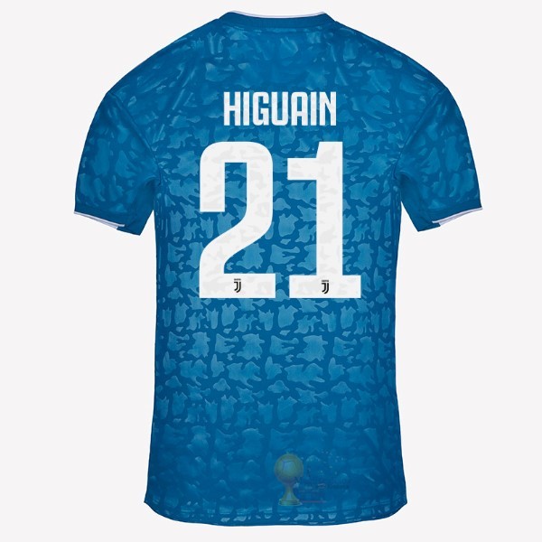 Calcio Maglie NO.21 Higuain Terza Maglia Juventus 2019 2020 Blu