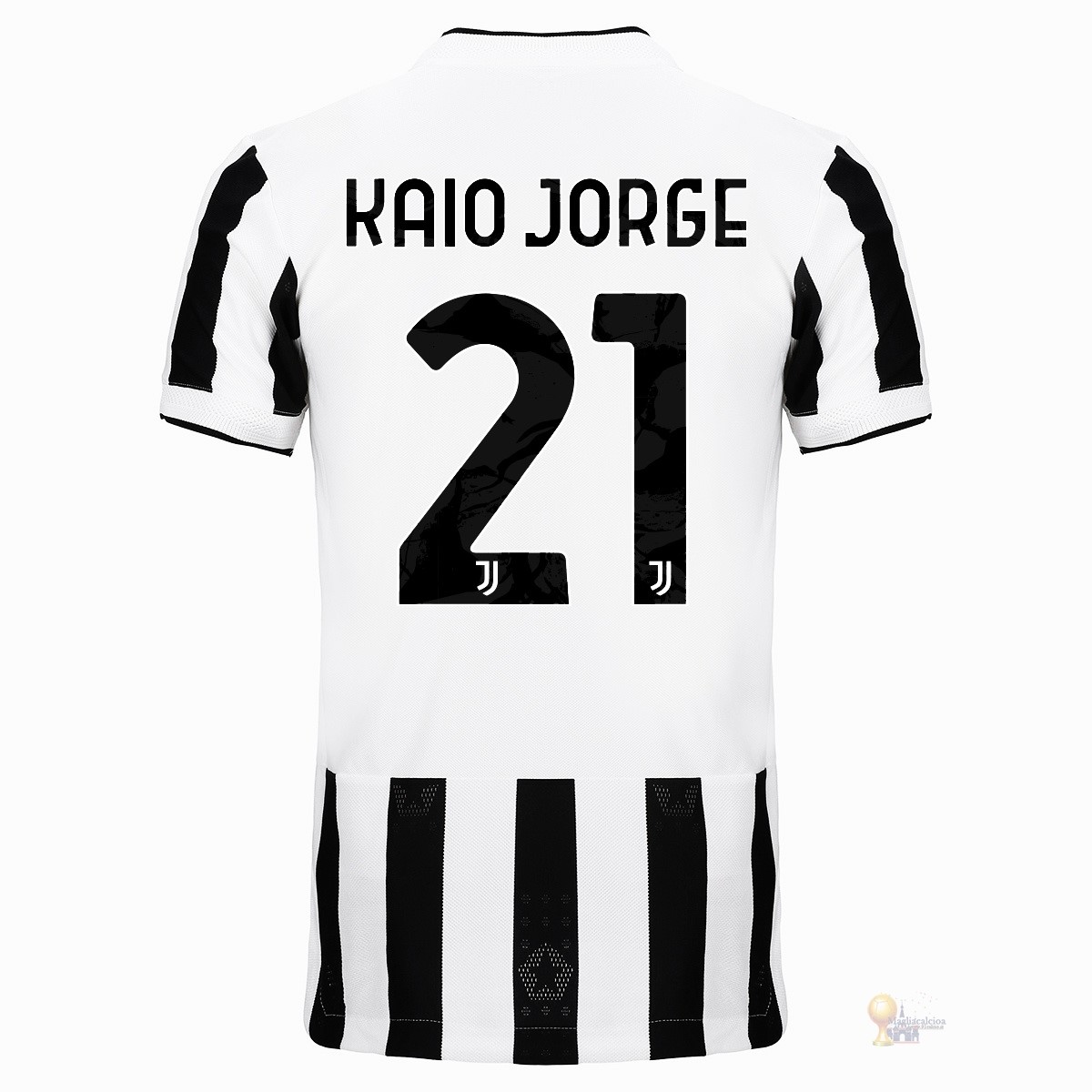Calcio Maglie NO.21 Kaio Jorge Home Maglia Juventus 2021 2022 Bianco Nero