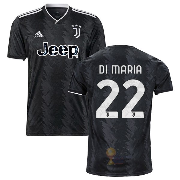 Calcio Maglie NO.22 Di Maria Away Maglia Juventus 2022 2023 Nero