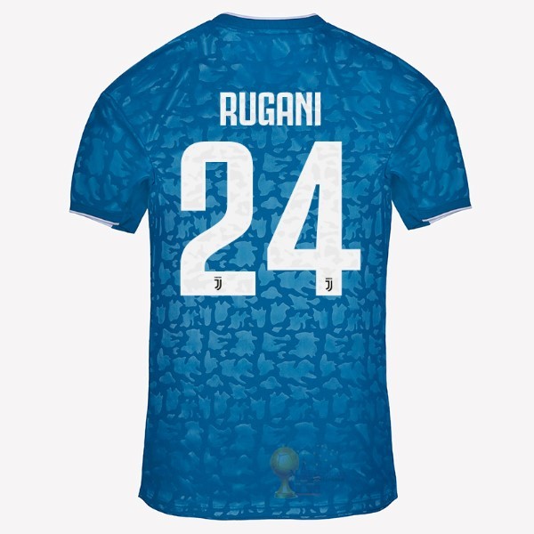 Calcio Maglie NO.24 Rugani Terza Maglia Juventus 2019 2020 Blu