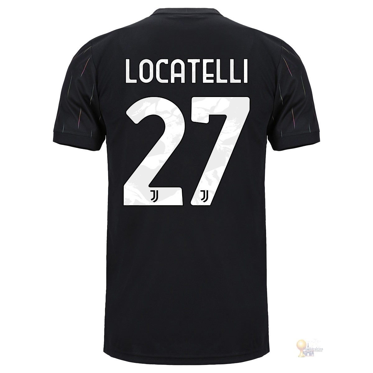 Calcio Maglie NO.27 Locatelli Away Maglia Juventus 2021 2022 Nero