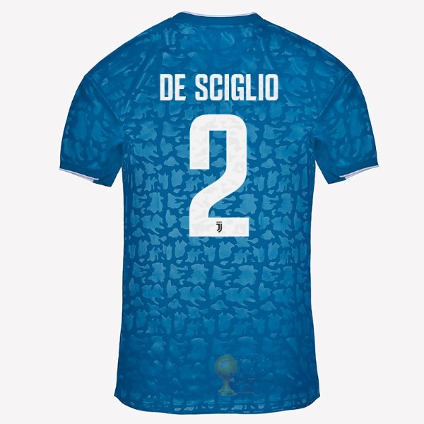 Calcio Maglie NO.2 De Sciglio Terza Maglia Juventus 2019 2020 Blu