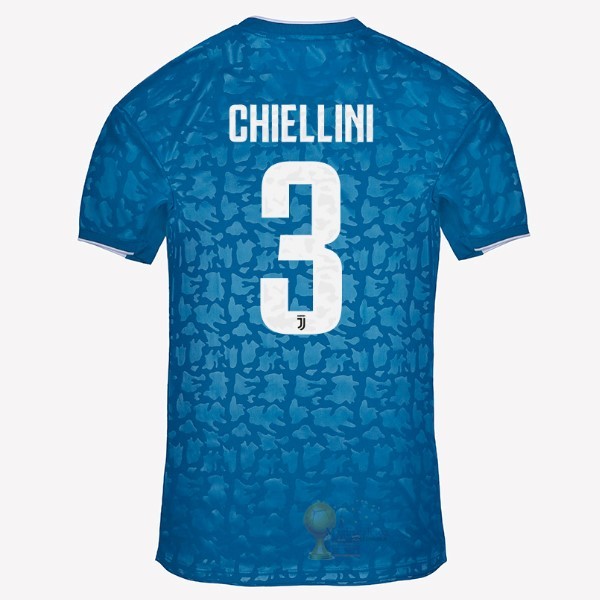 Calcio Maglie NO.3 Chiellini Terza Maglia Juventus 2019 2020 Blu