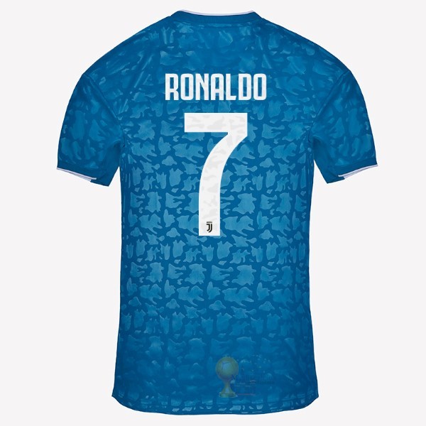 Calcio Maglie NO.7 Ronaldo Terza Maglia Juventus 2019 2020 Blu