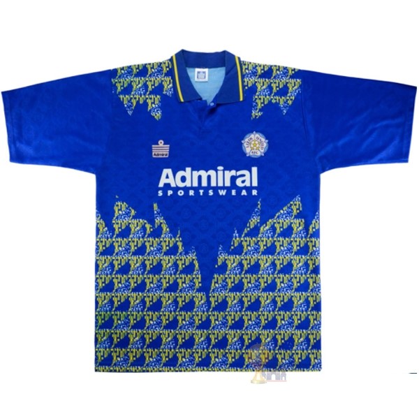 Calcio Maglie Away Maglia Leeds United Stile rétro 1992 1993 Blu