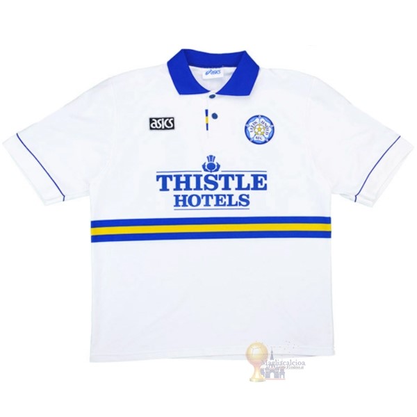 Calcio Maglie Home Maglia Leeds United Stile rétro 1993 1995 Bianco